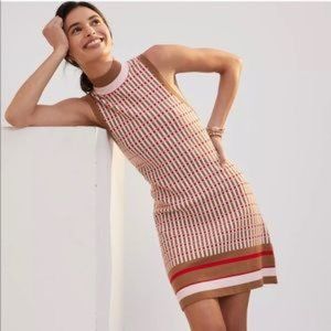 Pink knitted mod  shift dress